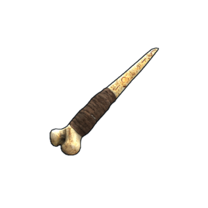 Etched Edge Bone Knife